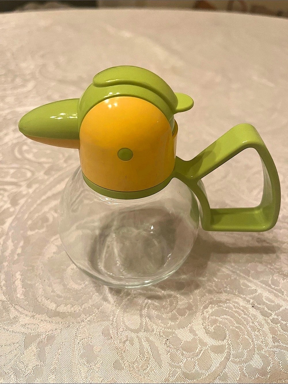 Stoha Germany Penguin Honey/Syrup Jar Green & Yellow EUC
